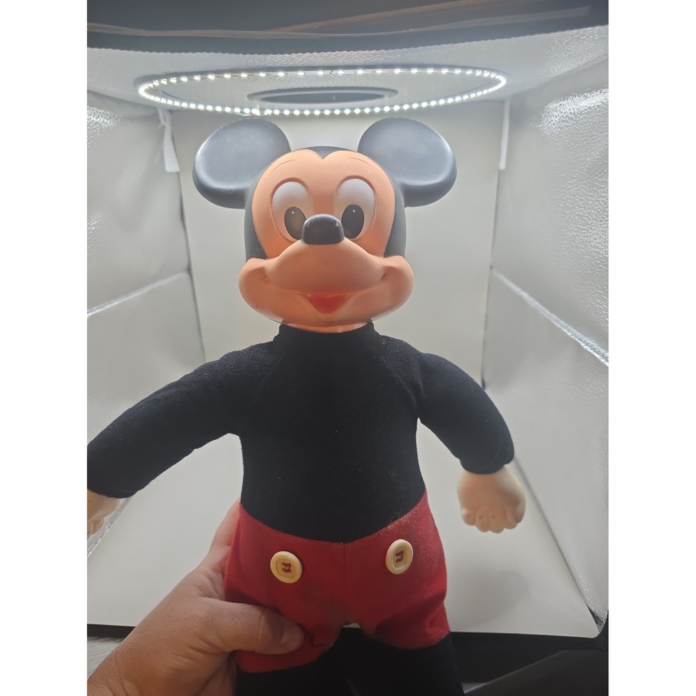 Vintage Disney Marching Mickey Mouse 18 Inch Toy Doll Moveable Legs